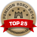 Zařízení patří mezi TOP 25 penzionů v anketě Penzion roku 2014